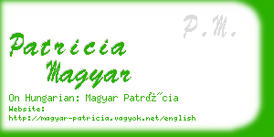 patricia magyar business card